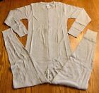 John Blair Mens Blue Cotton Thermal Long Johns Union Suit  Size M  Nip