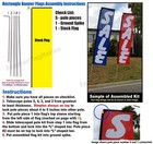 New And Used Tires Advertising Rectangle Feather Banner Swooper Flag Sign   