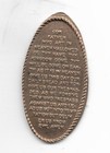 The Lords Prayer Religious Token - Press Coin Elongated Penny Souvenir