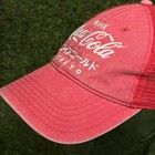 Coca-cola Tokyo Japan Trucker Hat Red Mesh Cap Japanese Script Snapback