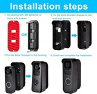 Adhesive Blink Doorbell Mount - Adjustable Angle  Easy Wall Mount Installatio