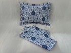 Ralph Lauren Porcelain Rosette Blue New Fabric Handmade Toss Pillow Shams 12x16 