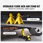 Low Profile Floor Jack 2 Ton Single Piston Hydraulic Car Jack With 2 Jack Stands