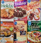 Lot Of 34 Vintage Holiday   Seasonal Cookbooks Magazines Pillsbury Kraft Etc