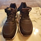 Nwt Adidas Duramo 10 El K Running Shoes Gz0649 Black White Stripes Kids Sz 2