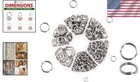 Versatile Stainless Steel Double Split Jump Rings - 600 Pcs For Crafts   Jewelry