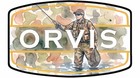 Orvis Watercolor Outdoors Camo Sticker 4  Wide Waterproof Vinyl Fly Fishin Art