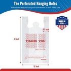 1000 Thank You T-shirt Bags 12  X 6 5  X 21   Plastic Grocery Shopping Bags