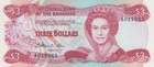 Bahamas 3 Dollars  nd 1984  - Qeii sailing Regatta p44  B309a Unc