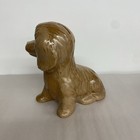 Vintage Brown Frankoma Pottery Puppy Dog Bank Brown Cocker Spaniel 