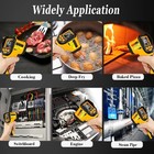 Infrared Thermometer Gun 800  c Non-contact Temp Meter With Alerts   Emissivity