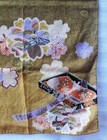 Japanese Cotton Furoshiki Wrapping Cloth Ombre Design Lacquer Ware Signed