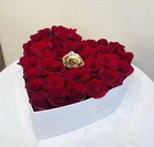 Set Of 3 White Heart Shaped Flower Boxes  Gift Box  Lids  Luxury Arrangements