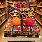 2 Pcs Needoh Squeeze Doh Magma Grey Red Squishy Stress Ball Fidget Toy