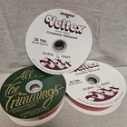 Lot Vintage Christmas Red Velvet Ribbon Veltex   All The Trimmings 3 New 2 Open