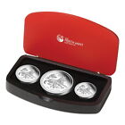 Australia 2018 Year Dog Chinese Lunar 3 Coin Silver German Shepherd Proof Set