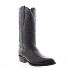 Los Altos J-toe Ring Lizard 990618 Mens Burgundy Wide Cowboy Western Boots