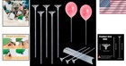 Balloon Holder Sticks 28 Pack Clear Reusable For Birthday And Wedding
