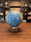 Vintage Rand Mcnally World Portrait Globe With Metal Stand 12   