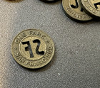 10 Muni Tokens Vintage San Francisco Municipal Railway Bag Cable Car