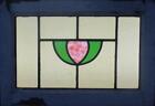 Simple Abstract Old English Leaded Stained Glass Window 20 1 4  X 14 