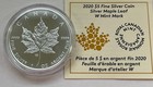 2020 Canada  5 Fine Silver Coin - Silver Maple Leaf W Mint Mark
