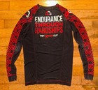 Manto Tap Cancer Out Bjj Rashguard Long Sleeve Black Red Size Small