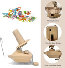 Manual Yarn Winder Khaki Wool Ball Winder For 3 5oz Yarn Cakes Professional Free