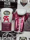 Custom Handmade Pink Boxing Gloves - No Boxing No Life - 100  Cow Leather