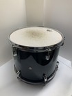 Drum Set Toms Hi Tom Medium Tom Low Tom Black Wood Fast Shipping Used