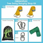10ft Tree Swing Hanging Kit  Safe Straps With Carabiners  2 200lb Strength