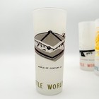 set Of 6  1962 Mcm Seattle World s Fair Highball Frosted Drinking Bar Glasses