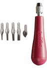 Speedball 4131 Linoleum Cutter 5 Assorted Lino Cutters Plastic Storage Handle