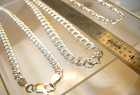 Lot Of 3 New 925 Sterling Silver Charm Bracelets 2 Double Link  1 Single Link
