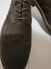 Alpine Swiss Mens Dress Shoes Genuine Suede Wingtip Brogue  Oxfords  Brown  Sz 9
