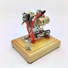Retro Ohv V-twin Gas Engine Model With Pedal Starter     4 2cc Hoglet H08