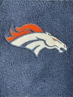 Nfl Broncos Navy Fleece Vest With Orange Accents
