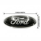 Black   Chrome 2005-2014 Ford F150 Front Grille  Tailgate 9 Inch Oval Emblem 1pc