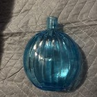 Beautiful Teal Art Glass Bottle Vase Glassware