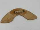 Rare  Outback Steakhouse Restaurant Lapel Pin Flamingo Painted Wood Boomerang