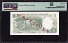 Chile 5 Pesos Specimen 1975 Pick-149as Ch Unc Pmg 64 Epq