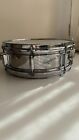 Vintage 60 s Rogers Powertone Chrome Over Brass 5x14 Snare Drum - Cleveland Era