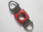 The Humidor Shop Cigar Cutter Mahogany Stainless Steel 