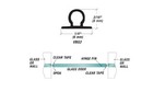 Shower Door Bulb Seal Kit  two 3 16 Bulb Seals With Vhb Tape 