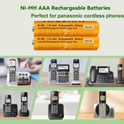 4pcs Ni-mh Aaa Rechargeable Battery 1 2 V 550 Mah For Panasonic Cordless Phones