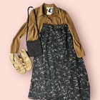 Vtg Women   s Cottagecore Fairy Grunge Lot Bundle Clothing L xl 24 Pc Skirt Dress