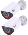 Dummy Fake Camera  Surveillance Security Cctv Dome Camera  With One Led Light   