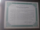 Deed To Burial Lot Plot Valley View Cemetery Madison County Illinois From 1938