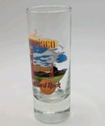 Hard Rock Cafe San Francisco  Ca Logo Tall Shot Glass Guitar Golden Gate Bridge
