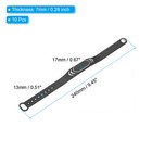 10pcs Rfid Silicone Wristbands 13 56mhz Ic Card Bracelet Id Wrist Bands Black